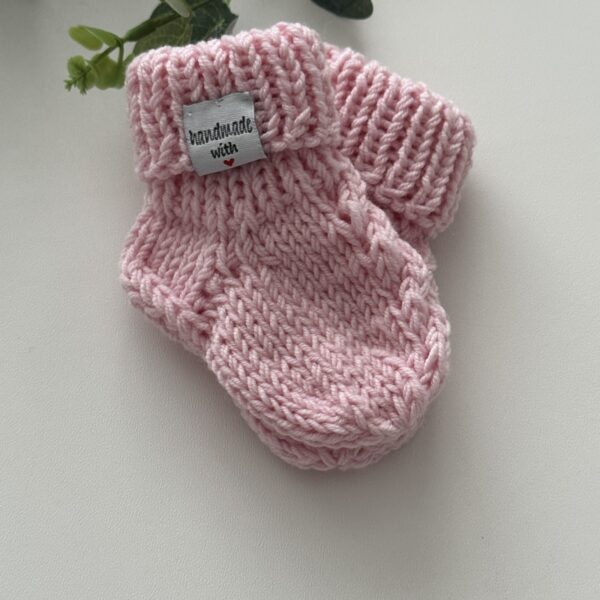 Merino vilnos kojinytės "Baby pink"
